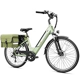 【Upgraded Brushless Motor & 28+MPH Max Speed】This ebike for adults is equipped with a 1200W Peak high-speed brushless motor, 60Nm maximum torque, and up to 28+MPH speeds . Long-range e-bike offers perfect efficiency and balance of power, making you s...