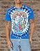 Liquid Blue unisex adult Grateful Dead Vintage Berthat Tie Dye Short Sleeve T-shirt T Shirt, Tie Dye, Small US