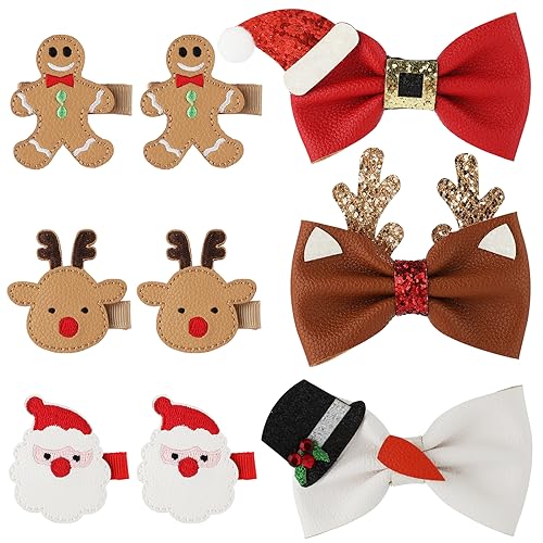 9stk Weihnachts-Haarspangen, Weihnachts haarschmuck...