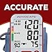 Digital High Blood Pressure Monitor for Home Use, Automatic Readings for Upper Arm Fit, Records Data for up to 2 Separate People, BP Cuff Machine Large