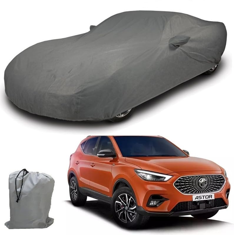 Image of ARCUATE Triple Layer Custom fit Car Body Cover for MG Astor |Top Layer Dustrproof | Middle Layer Waterproof | Bottom Layer Scratch Protection | Outdoor Indoor Fabric