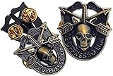 Special Forces Skull Crest DI Pin Uniform US Army SF Airborne SOG Insignia Antique 1 1/4'