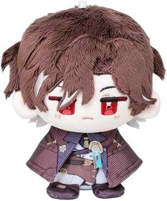 4 Inch Anime Honkai Mr. Reca Decorative Backpack Plush Pendants ,Fugue/Teenager Phainon Plushie Keychain Doll