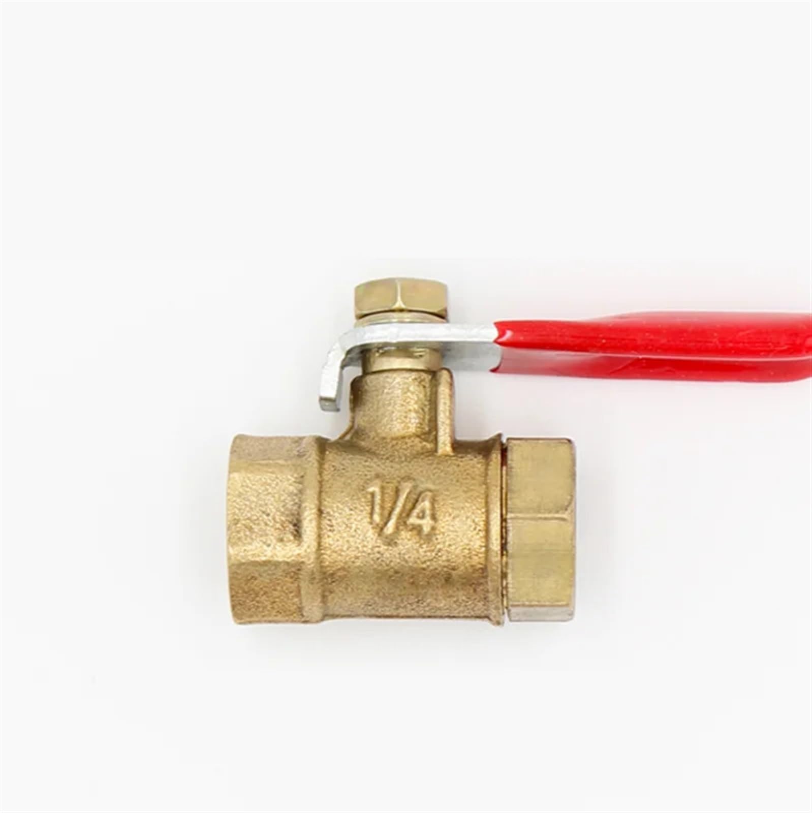Válvula de bola neumática de rosca hembra BSP de 1/4 pulgadas, 3/8 pulgadas, 1/2 pulgadas, conector de latón, adaptador de acoplador de cobre para agua, aire (3/8 pulgadas)