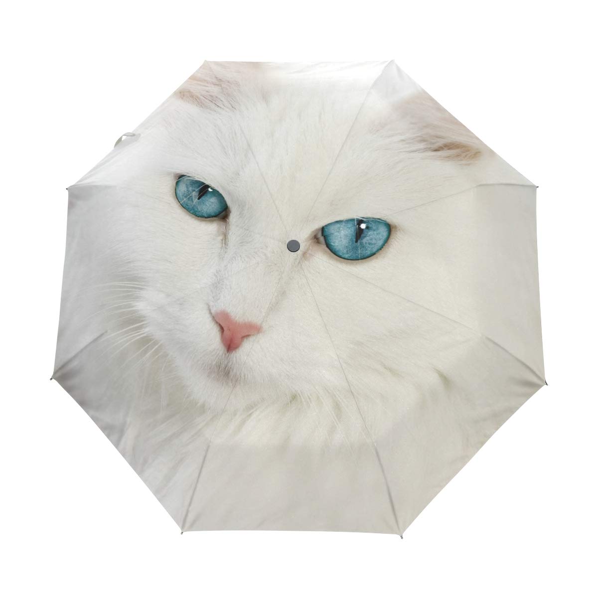傘猫 Amazon.co.jp: SUKAU 折り畳み傘 猫柄 白猫 軽量 自動開閉 晴雨兼用