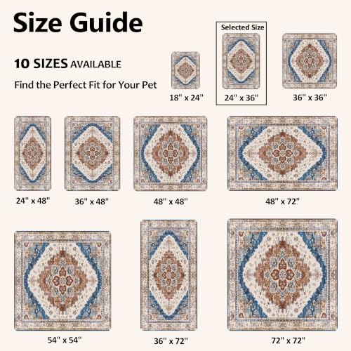 Image of Washable Pee Pads for Dogs, Reusable Puppy Potty Training Pads, Ultra-Absorbent Thick Waterproof Leak-Proof Non-Slip Pads & Mat for Crate, Playpen, Floor, Whelping & Housebreaking , 2 Pack 24 inchx36 inch