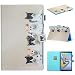 Produktbild Miagon für Samsung Galaxy Tab S5e 10.5 Zoll SM-T720/T725 Hülle,Schlank Fit PU Leder Folio Stand Brieftasche Clever Cover Cute Muster Stoßfest Shell mit Auto Aufwachen/Schlaf,Katzen