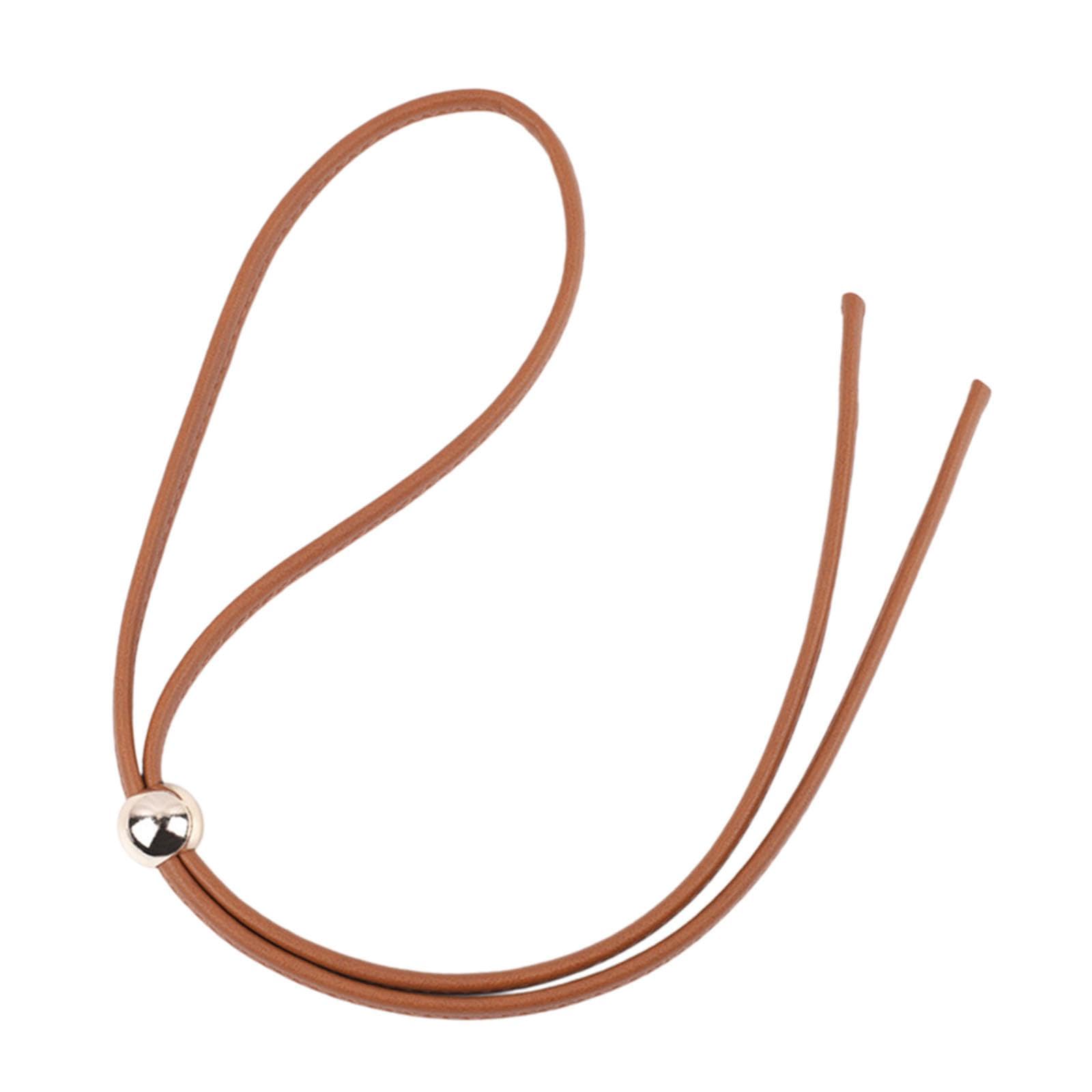 NIVAA Drawstring Strap Drawstring Pull String for Handbag Crossbody Bag Bucket Bag Bead Brown-image-31