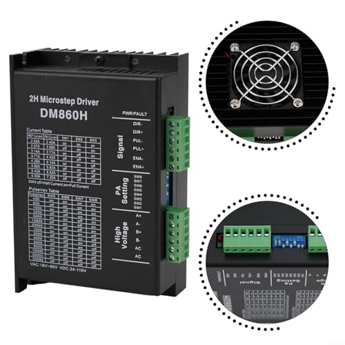 Controlador DM860H evita sobrecalentamiento en motores paso a paso NEMA 34 CNC 7