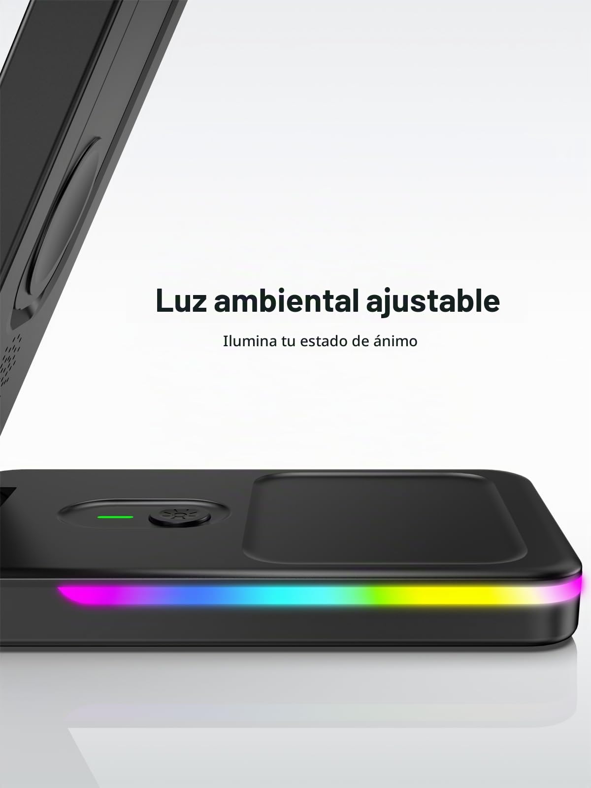 Estación de carga inalámbrica para Google Pixel Watch 3/2 (no para Watch 1), soporte de cargador inalámbrico 3 en 1 para Google Pixel 9 Pro/9/8/7/6/5/4, Pixel Buds Pro