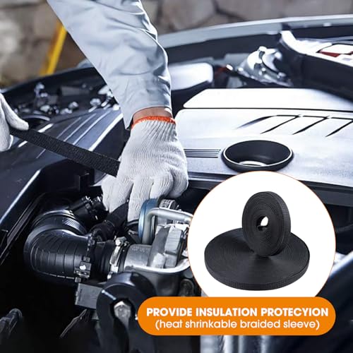 Gaine tressée thermorétractable rétractable pour protection de tuyaux auto - 6