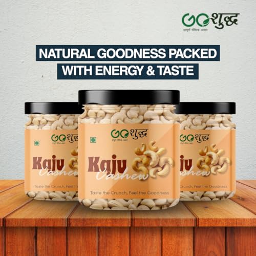 Image of Goshudh Almonds 250g + Cashews 250g Combo Pack | Fresh, Tasty & Nutritious, Ideal for Daily Snacking, Protein-Rich Dry Fruits (500gm Combo Pack)