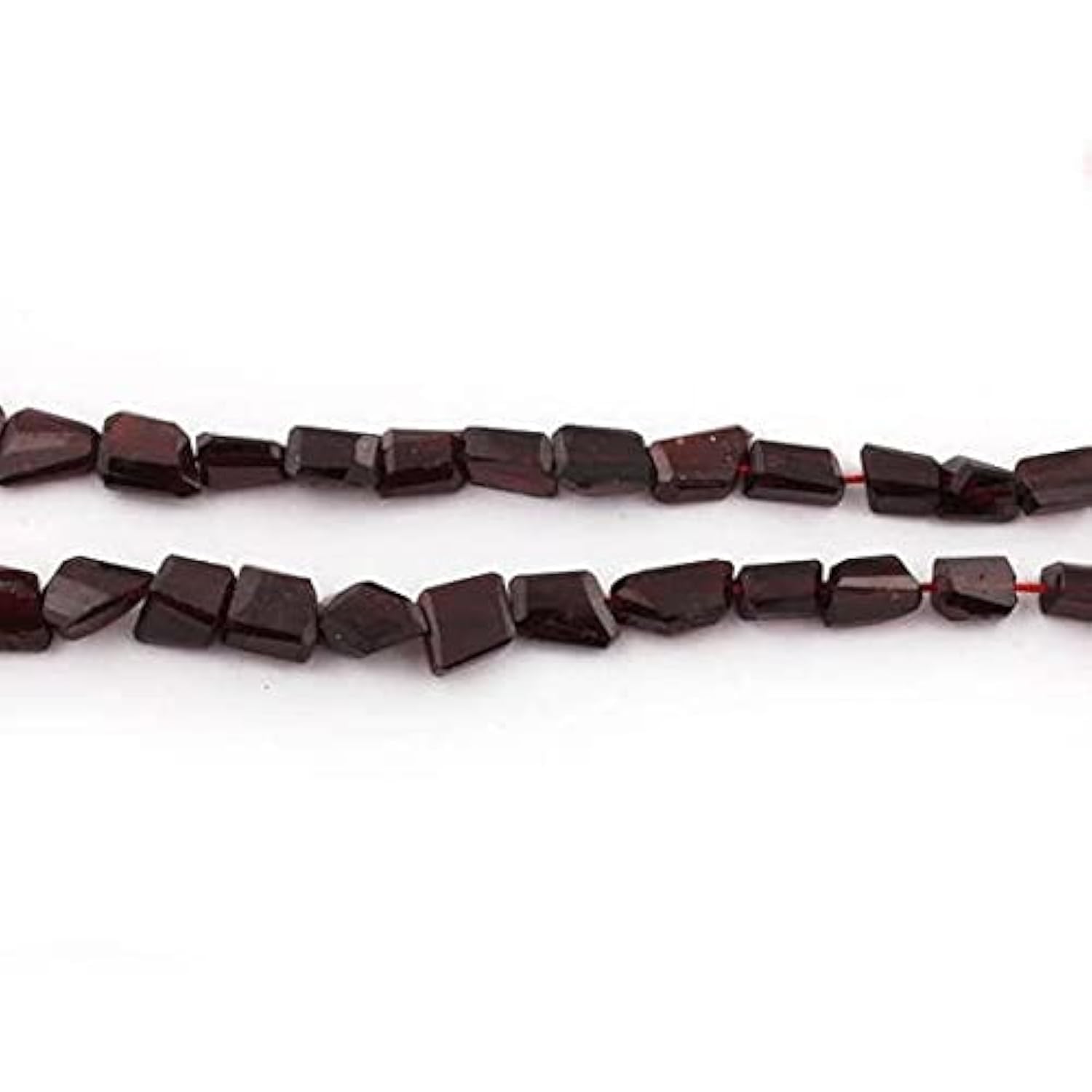 Garnet faceted briolettes perles de grenade naturelles 9x8mm pour création bijoux fait main