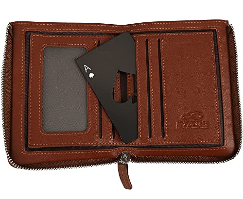 Image of Premium Bottle Openers (Set of 2), Stainless Steel Bottle Opener for Beer Wallet Size Bottle Openers Ace of Spade Bottle Cap Opener Black