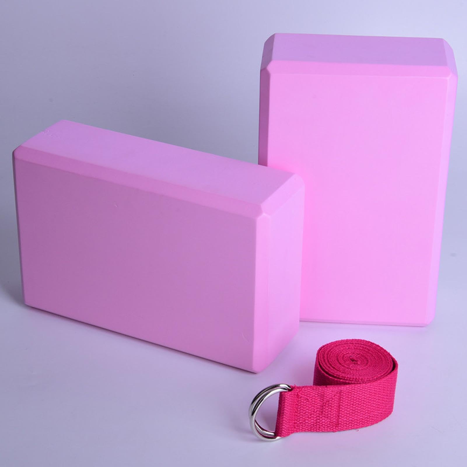 Juego de esterilla de yoga, esterilla de ejercicio con pelota de yoga, equipo de fitness para mujeres y hombres, incluye banda de resistencia de látex, banda de estiramiento