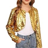 Veste confortable à paillettes pour petits enfants : la veste à paillettes pour filles est dotée d'un col rond, de manches longues et d'une veste rayée à fermeture éclair, c'est une veste très mignonne pour les enfants. Les vestes d'anniversaire pour filles sont super douces et confortables. Les hauts de fête pour filles sont avec des paillettes brillantes à l'extérieur et un intérieur super doux. Confortable pour les enfants toute la journée
