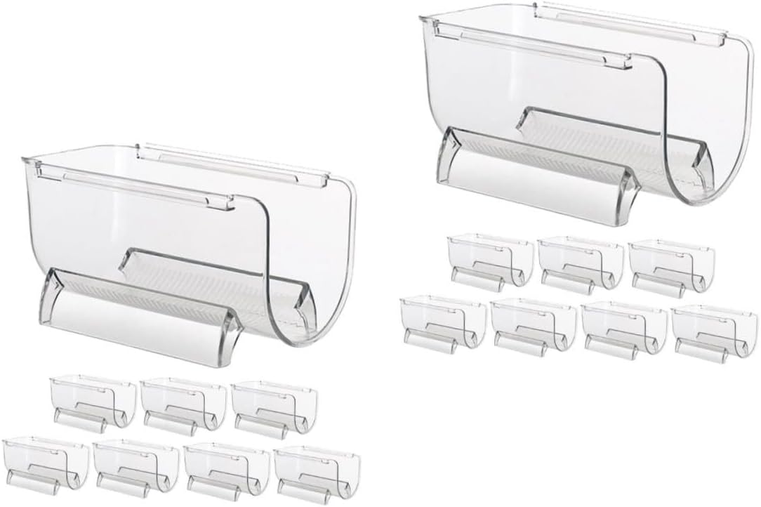 VOSAREA 16pcs Stackable Wine Bottle Holder Clear Wine Rack for Desktop for Home Bars and Restaurants Display Stand and Organizer