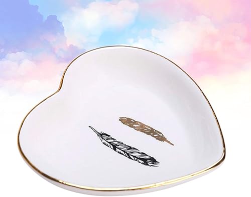 Miniatura 9 de TOPBATHY - Bandeja de almacenamiento para arete y platos, organizador para servir, caja decorativa, soporte de almacenamiento, patrón 1