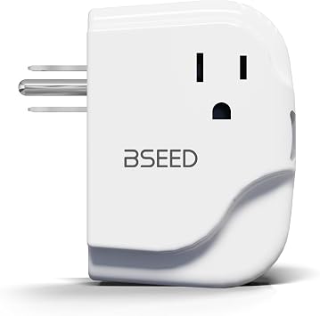 BSEED Surge Protector Outlet with LED Indicators, Single Outlet Surge Protector for Refrigerator, TV, PC, Xbox, PS5, Home Appliance, Wall Voltage Protector with Ground, 120V, 1 Pack