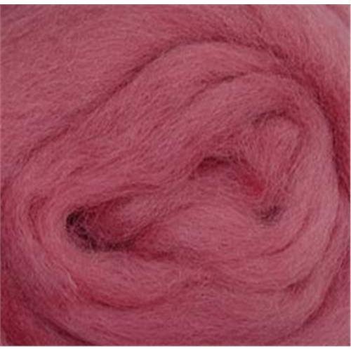 Wistyria Editions Wool Roving 12" .22 Ounce-Rose #TOP6