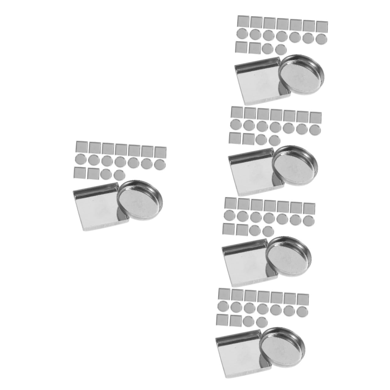 150pièces Palette Pans Métalliques Vides Pour Fard à Paupières Accessoires De Maquillage Pour Cosmétique