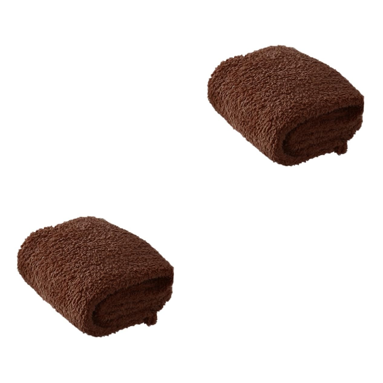 BESPORTBLE 2 Piezas Súper Cojín para Mascotas Alfombra De Peluche para Mascotas Almohadilla para De Perro Alfombras De Felpa Mantas De Felpa De Perro Peluda Coffee