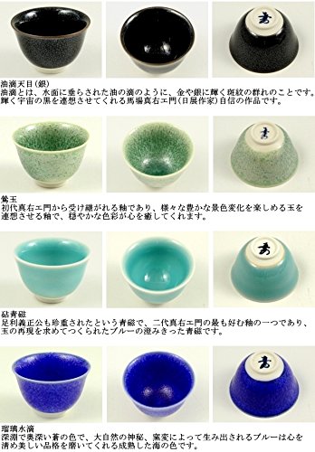 Amazon.co.jp: 有田焼 真右エ門窯 16釉色 グイ吞（玉露千茶）揃