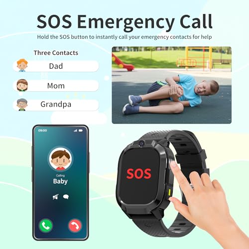 Kids Watch with GPS Tracker Black4