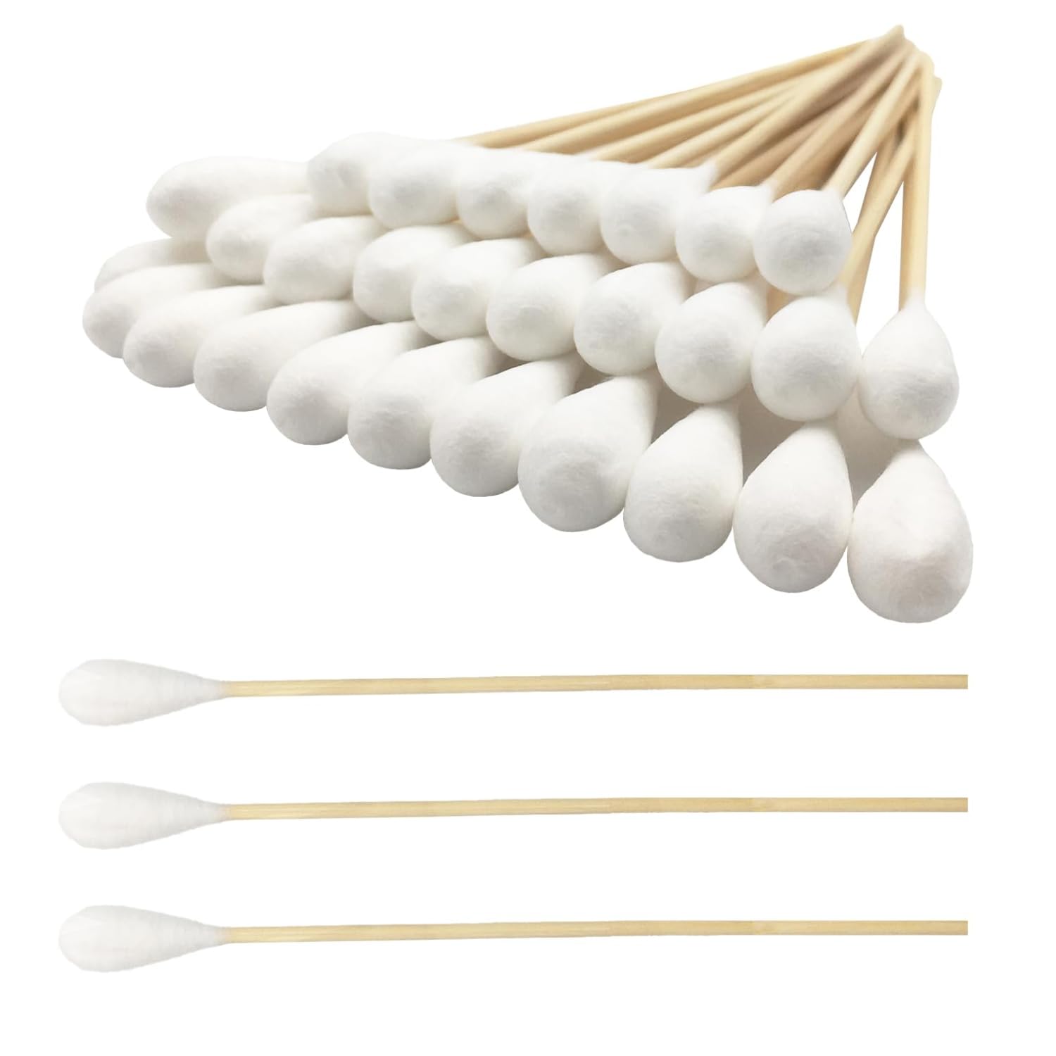 Cotton Swab with Bamboo Handle | Eco-Friendly Double-Sided Cotton Ear Buds | Soft & Biodegradable | Personal Care & Makeup Application | Pack for Home & Travel Use- 400 Pieces-image-7