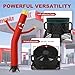 10ft Wacky Waving Inflatable Tube Guy with 0.75HP Blower, Waving Inflatable Tube Man Sky Air Dancers for Store Birthday Party, Red