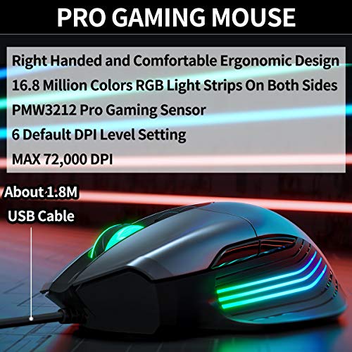 IFYOO KMAX1 Pro Wired Gaming Keyboard and Mouse Set Adapter Converter for Xbox One / PS4 / Switch / PS3 / PC(Windows/Linux) - [Included USB Sync Cable for Controller] - Thumbnail 3