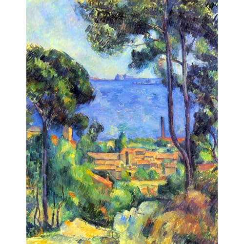 Landscape by Cezanne toile roulée 61x81 cm, fini les murs vides
