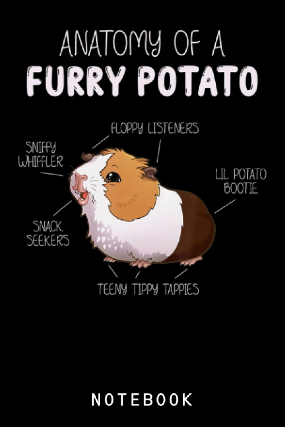 Anatomy Of A Furry Potato Guinea Pig Lover Gift_1 Journal Notebook: Piggy Gift For Pig Lovers, Pig Journals For Kids, Girls, Women