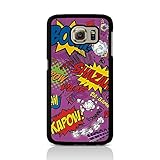 Call Candy Comic Kapern Image Back Cover Schutzhülle für Samsung Galaxy S6 Edge – Mehrfarbig mit lila Hintergrund