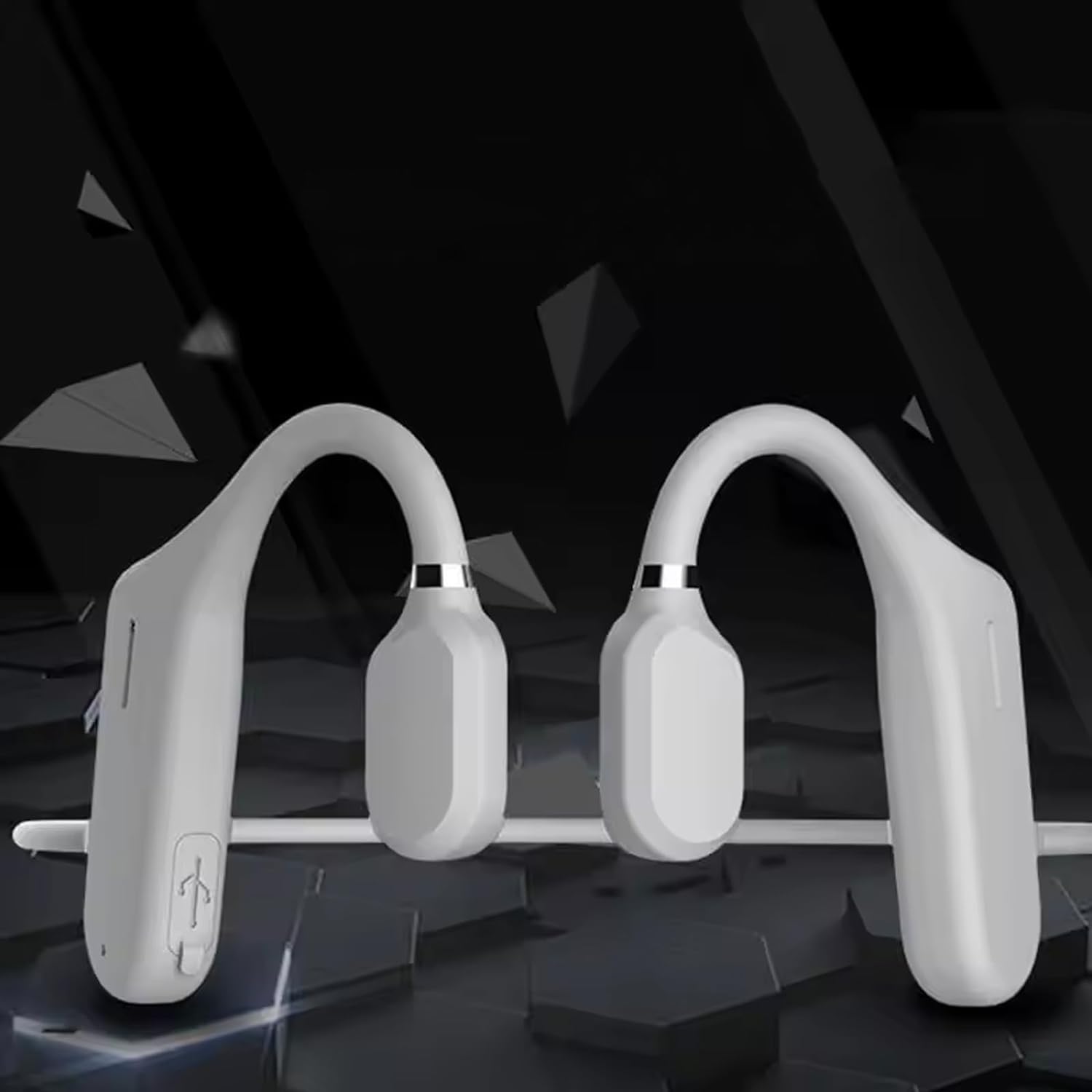 Sound Revv Auriculares Inalámbricos con Clip para la Oreja, Conducción Esquelética y Ósea (Negro)