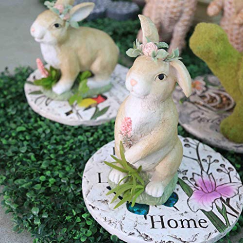 Statue de jardin en résine de Pâques décorative assise et debout