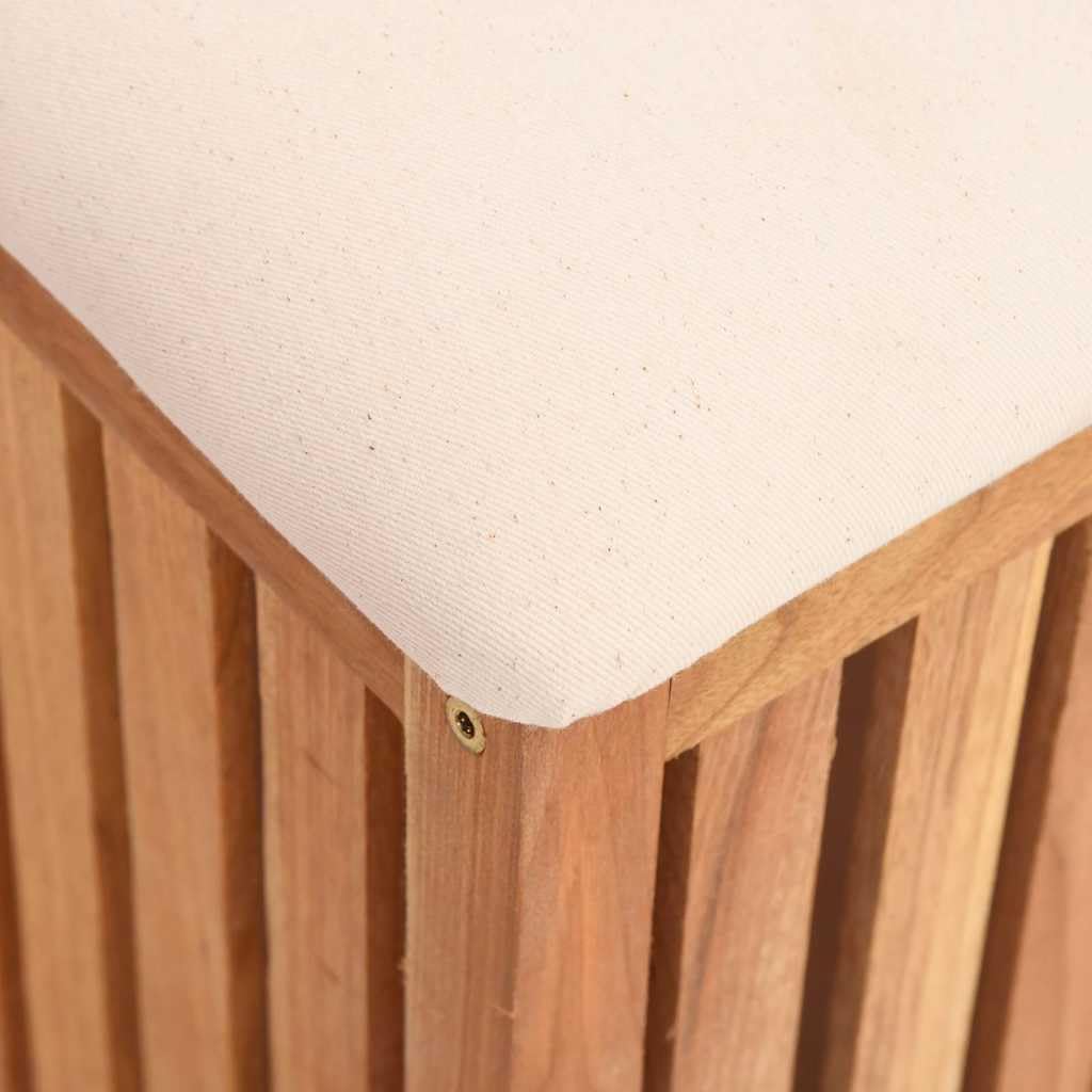 Taburete de baño Madera Maciza de Nogal 40,5x40x52 cm,Casa y jardín,Productos del hogar,Productos para Lavado de Ropa,Cestas para Ropa,5.05kg-350351