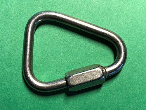Delta Quick Link 3/16 para toldos vela y jarcias de barcos eslabón triangular de acero de 5 mm 5