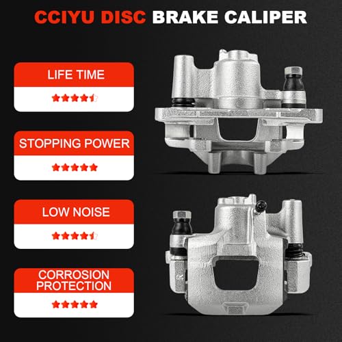 Image of cciyu 19-B2611 19-B2610 Rear Left & Right Brake Calipers Assembly w /Bracket Fit For ES300 2000-2001,For Toyota For Camry 2000-2001