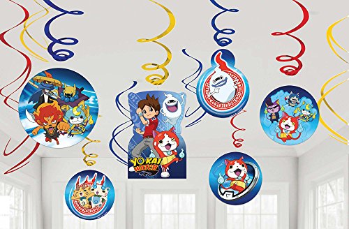 amscan International 671740 Yokai Swirl Decorations