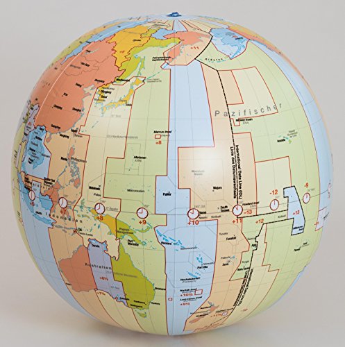 Preisvergleich Produktbild Diercke aufblasbarer Zeitzonen Globus 40cm deutsch