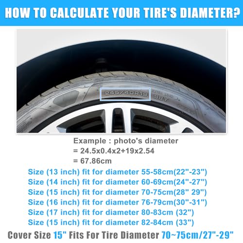 Uxcell Oxford Spare Tire Cover