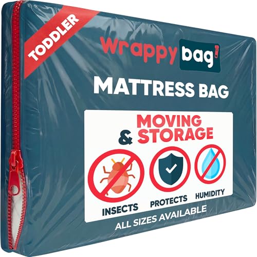 WRAPPYBAG – Opaque Plastic Mattress Storage Bag – Heavy duty mattress protector – Waterproof and Tear-Resistant Storage Bag – for Moving, Storage & Transport - Baby