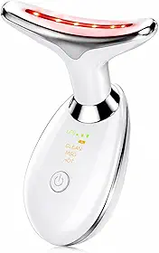 Massageador Facial Elétrico 3 Funções EMS com Aquecimento