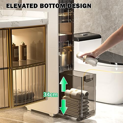 Commode étroite autoportante multicouche au design ultra-fin - 5