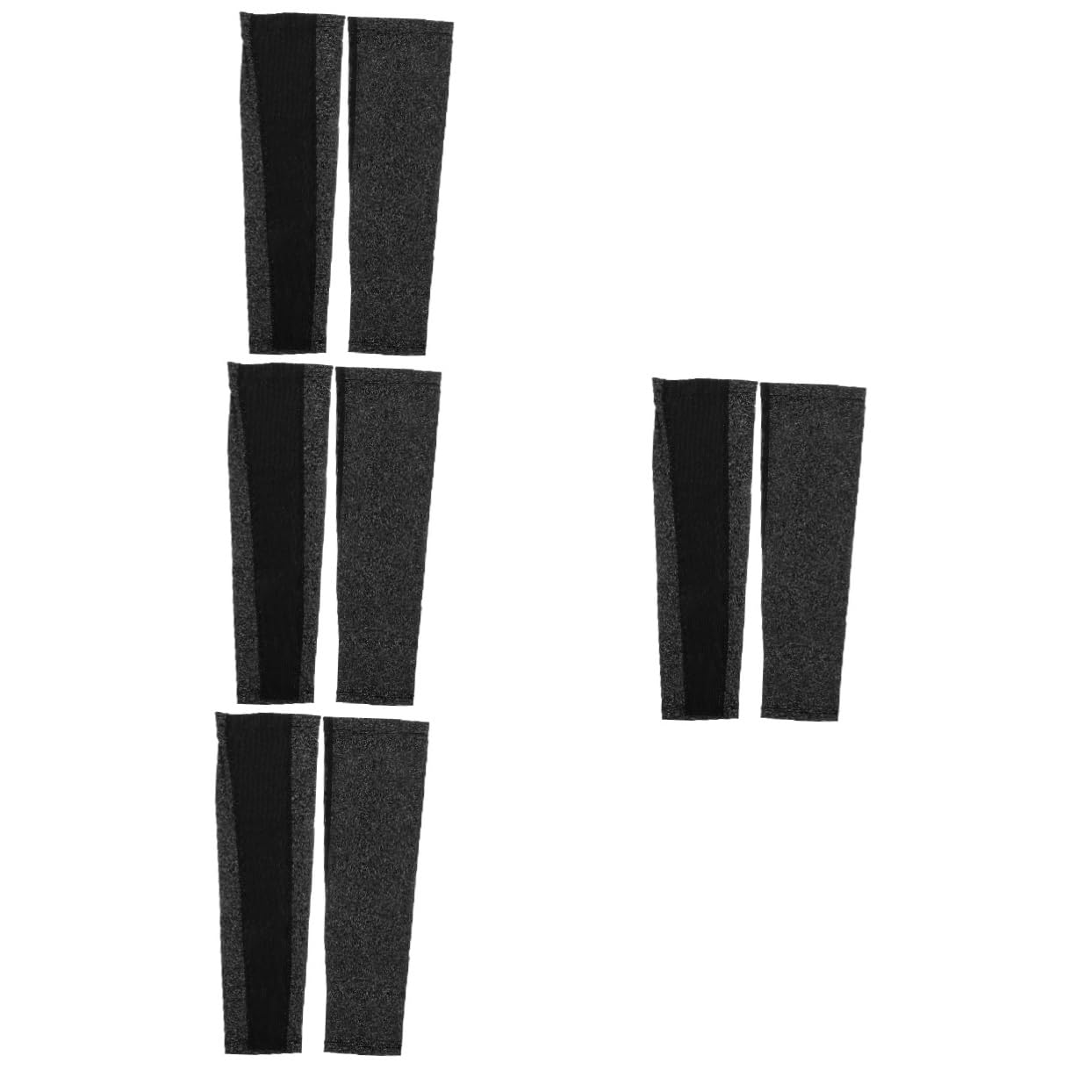 TOYANDONA Manga de protección Solar Cubrir Mangas de Brazo de protección Solar UV Solar Flexible de Brazos Mangas Protectoras de Brazo para Hombre Nylon Negro