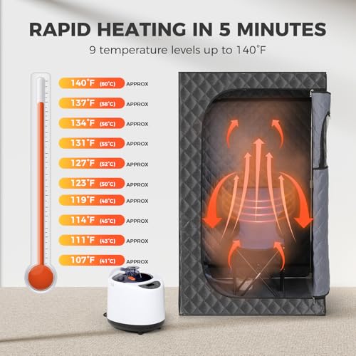 Personal Steam Sauna with Chair