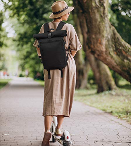 YAMTION Mochila Portatil Hombre, Impermeable Mochila PC 17 Pulgadas Mochila PC Hombre,Mochila Ejecutivo con Puerto USB para Trabajo Empresarial Profesional Viajar Universidad Colegio