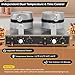 Dyna-Living Waffle Maker 2400W Double Waffle Iron Maker Restaurant Non-stick Round Waffle Machine Commercial Waffle Maker Large Waffle Machine for Hotel, Thicken Stainless Steel