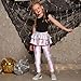 Jxstar Girls High Waisted Shiny Sparkle Stretch Metallic Dance Fashion Leggings with Skirt Size 10 11